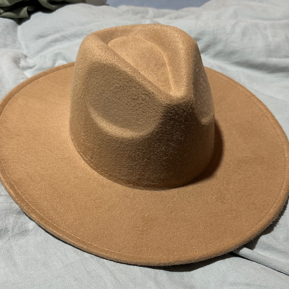 Stylish Tan Fedora Hat